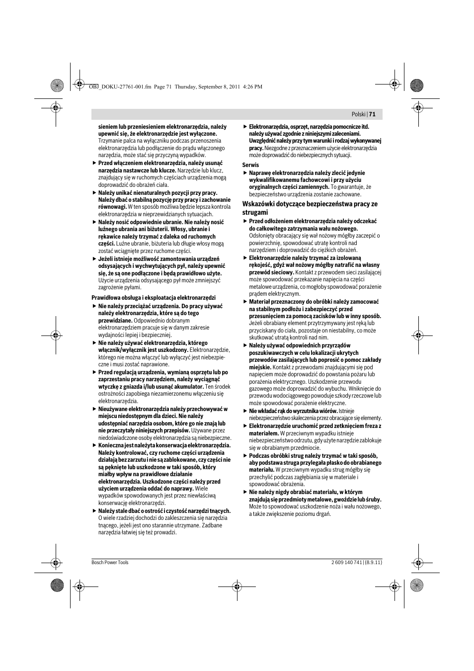 Bosch GHO 26-82 Professional User Manual | Page 71 / 142