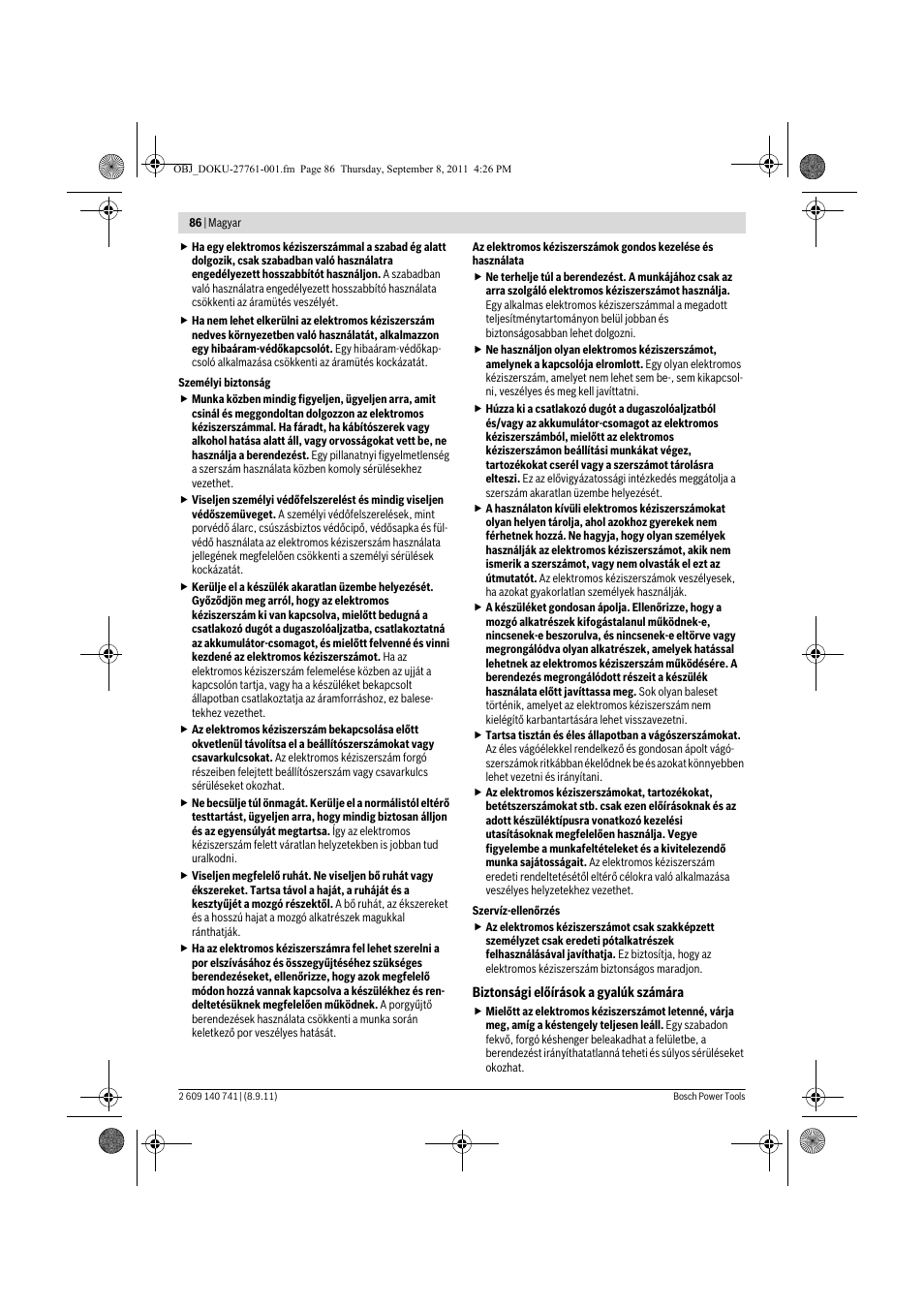 Bosch GHO 26-82 Professional User Manual | Page 86 / 142