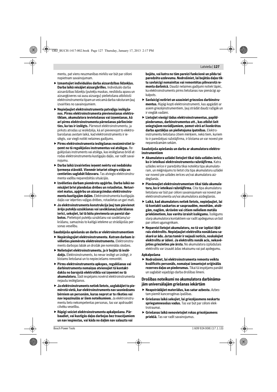 Bosch GUS 10,8 V-LI Professional User Manual | Page 127 / 145