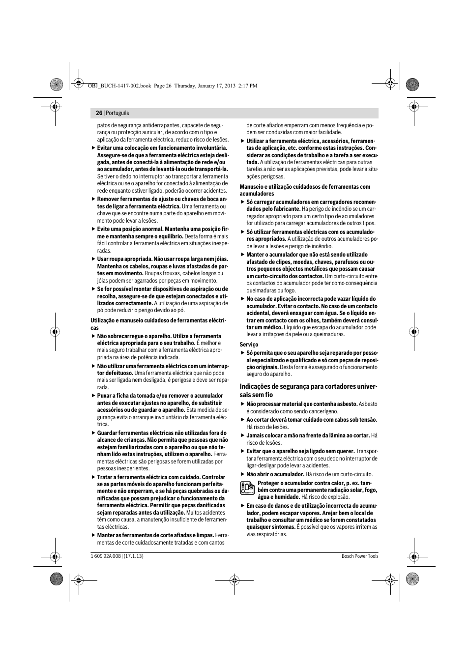 Bosch GUS 10,8 V-LI Professional User Manual | Page 26 / 145