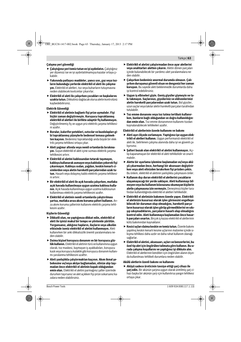 Bosch GUS 10,8 V-LI Professional User Manual | Page 63 / 145