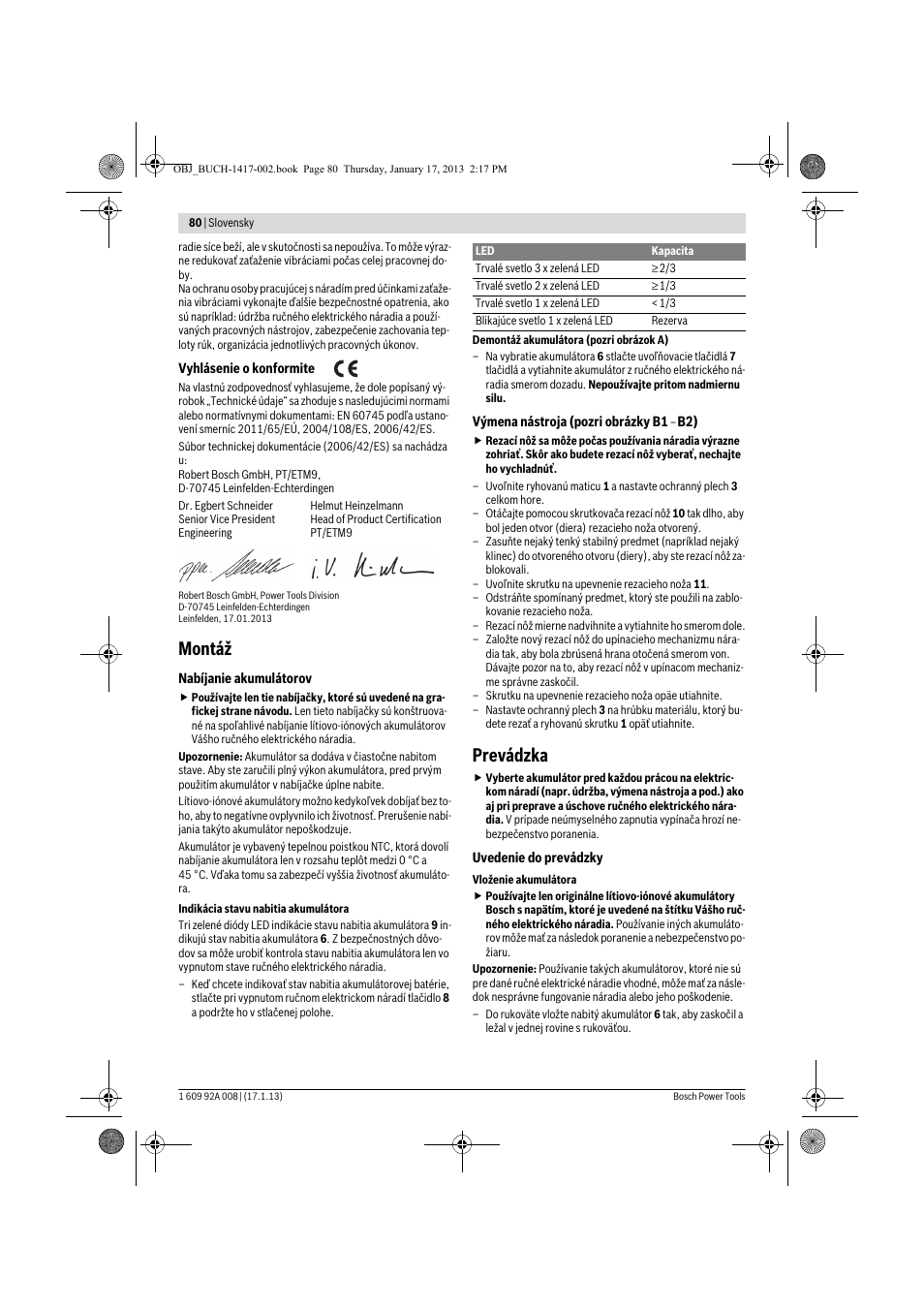 Montáž, Prevádzka | Bosch GUS 10,8 V-LI Professional User Manual | Page 80 / 145