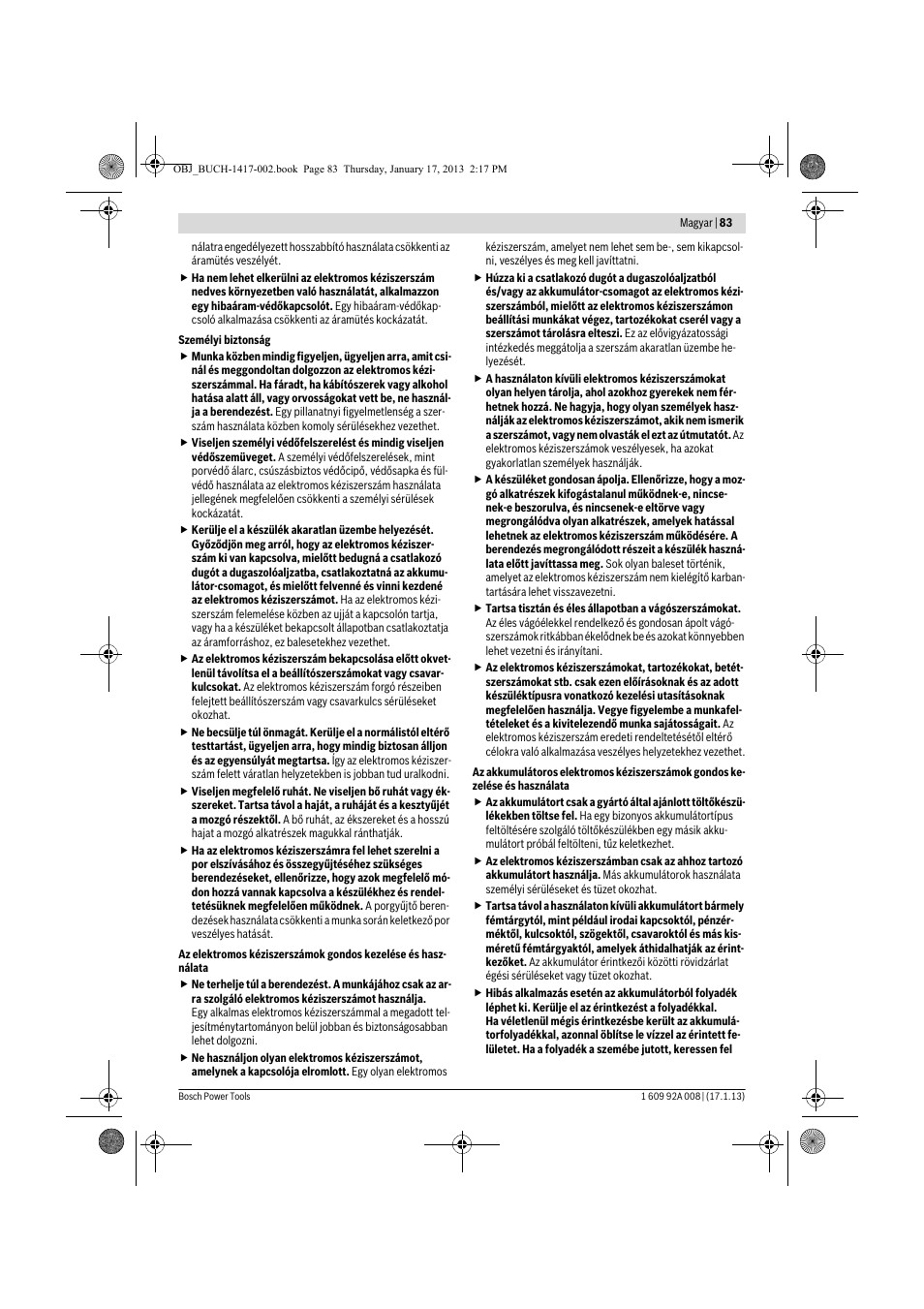 Bosch GUS 10,8 V-LI Professional User Manual | Page 83 / 145