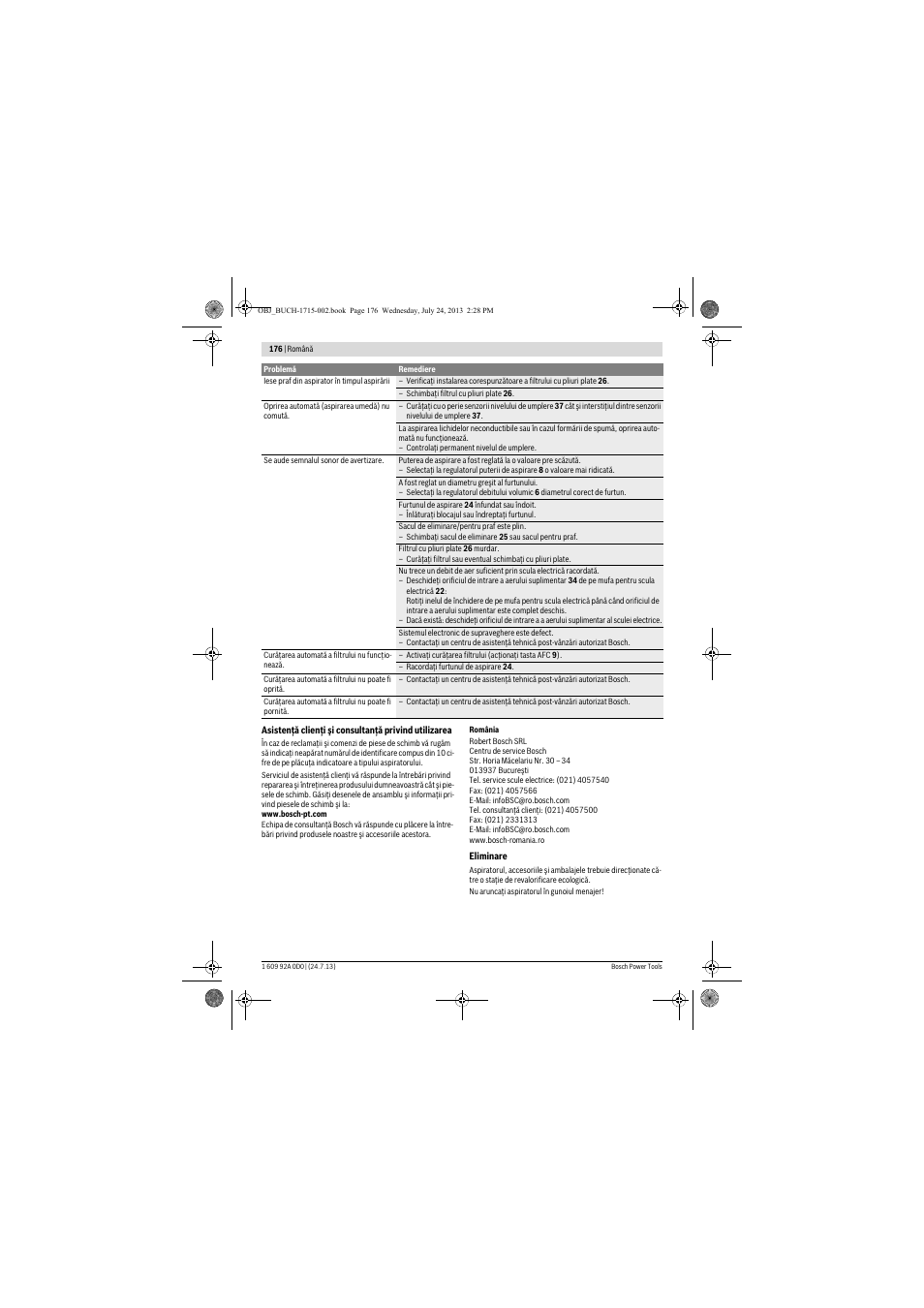 Bosch GAS 35 M AFC Professional User Manual | Page 176 / 258