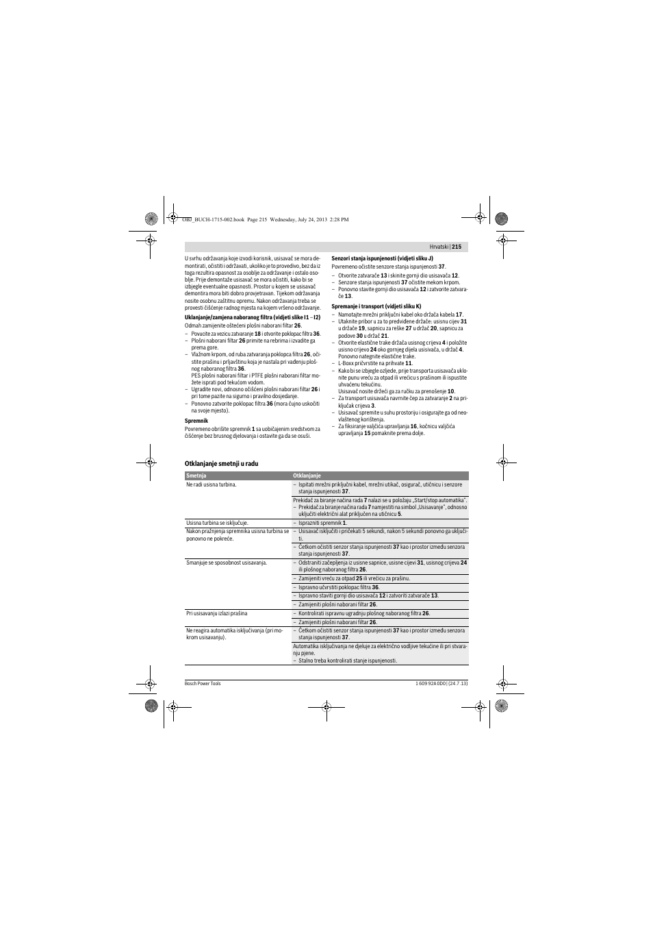 Bosch GAS 35 M AFC Professional User Manual | Page 215 / 258