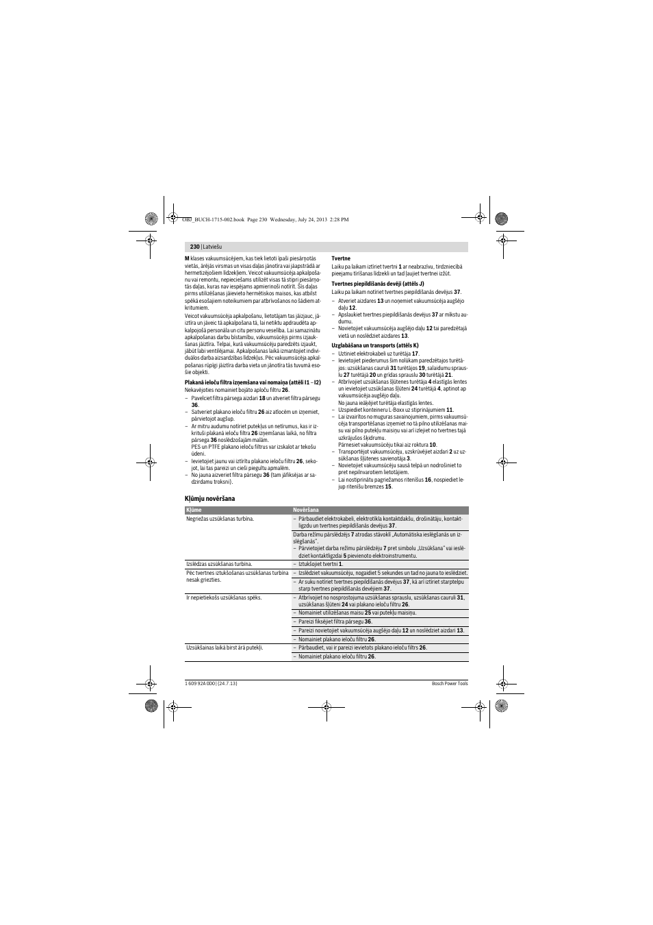 Bosch GAS 35 M AFC Professional User Manual | Page 230 / 258