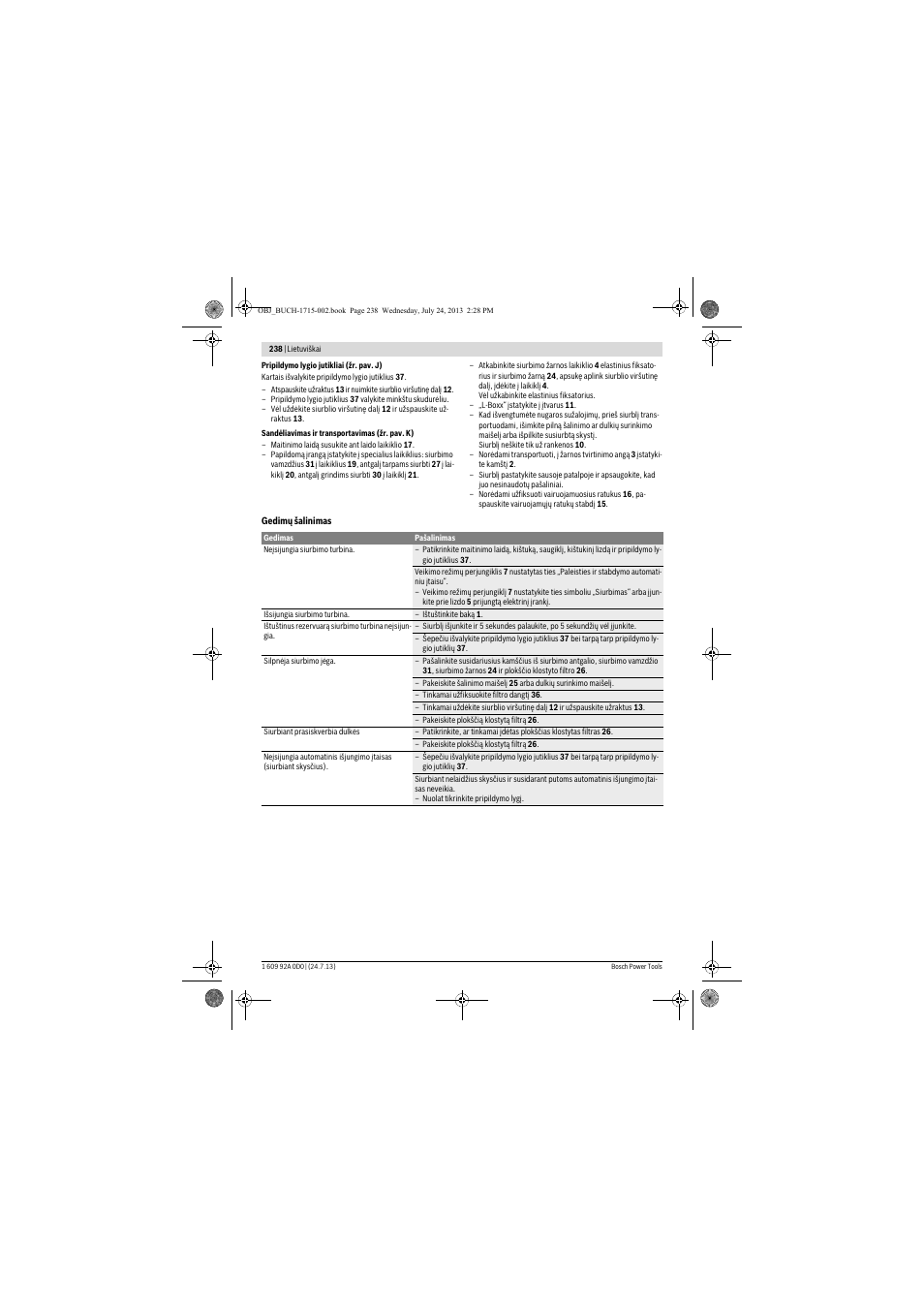 Bosch GAS 35 M AFC Professional User Manual | Page 238 / 258