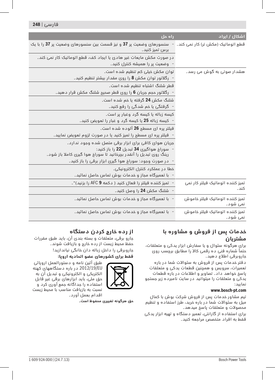 Bosch GAS 35 M AFC Professional User Manual | Page 248 / 258