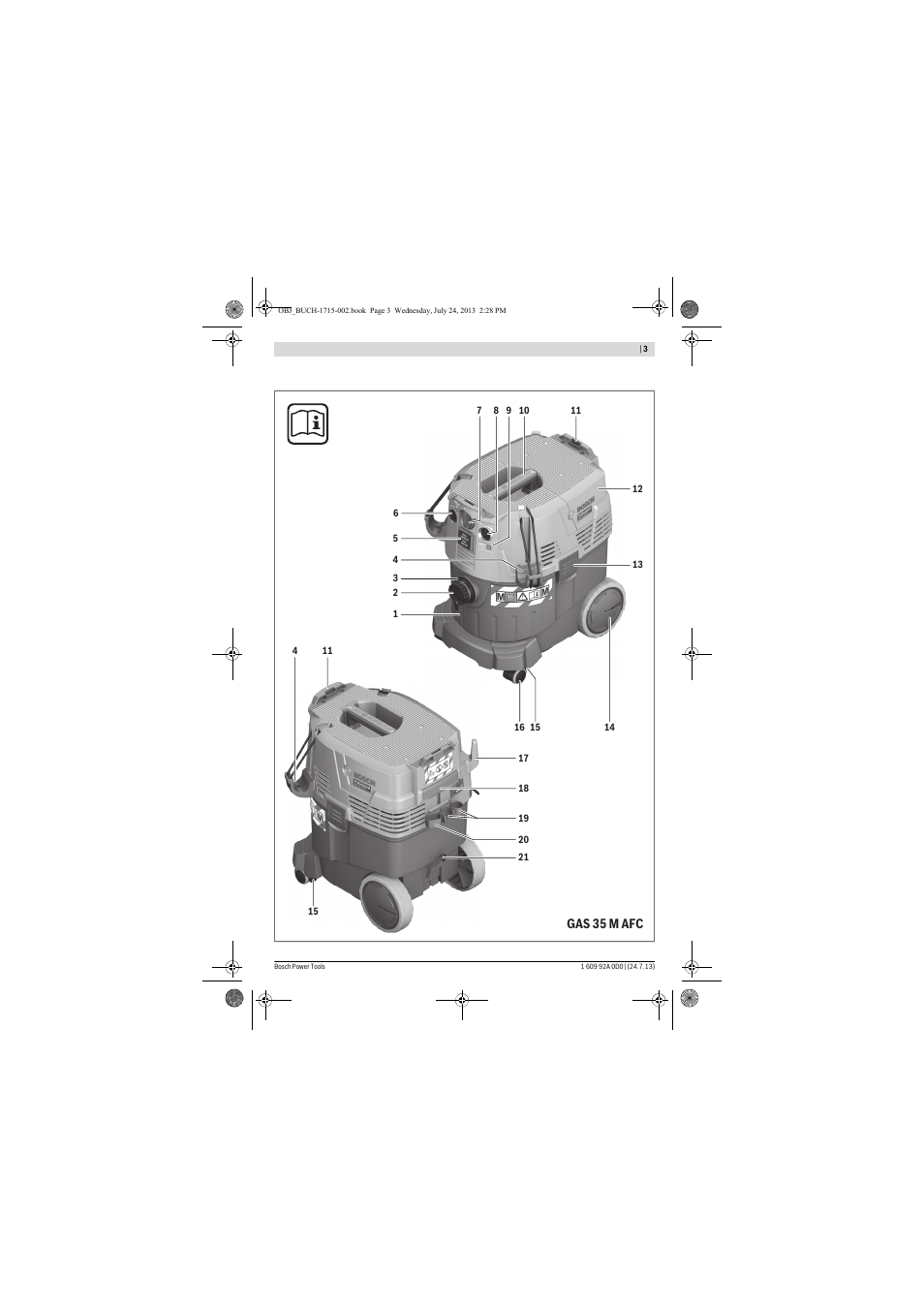 Bosch GAS 35 M AFC Professional User Manual | Page 3 / 258