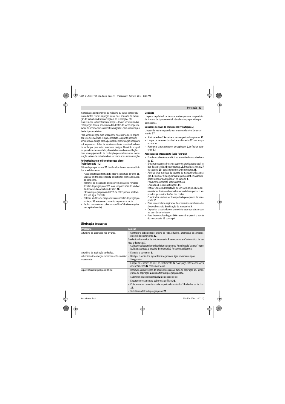 Bosch GAS 35 M AFC Professional User Manual | Page 47 / 258