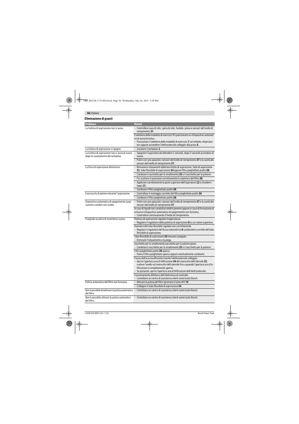 Bosch GAS 35 M AFC Professional User Manual | Page 56 / 258
