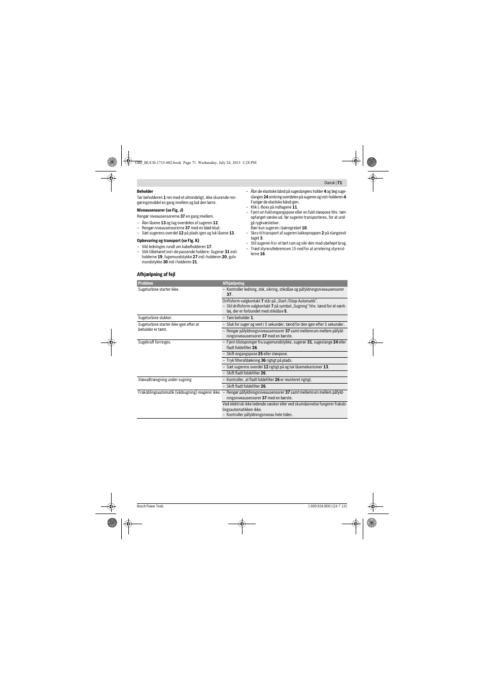 Bosch GAS 35 M AFC Professional User Manual | Page 71 / 258