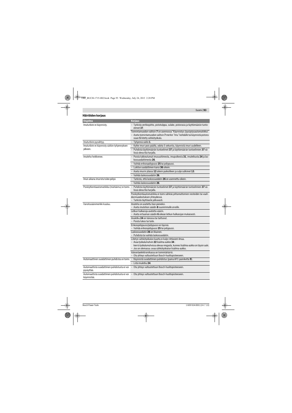 Bosch GAS 35 M AFC Professional User Manual | Page 93 / 258