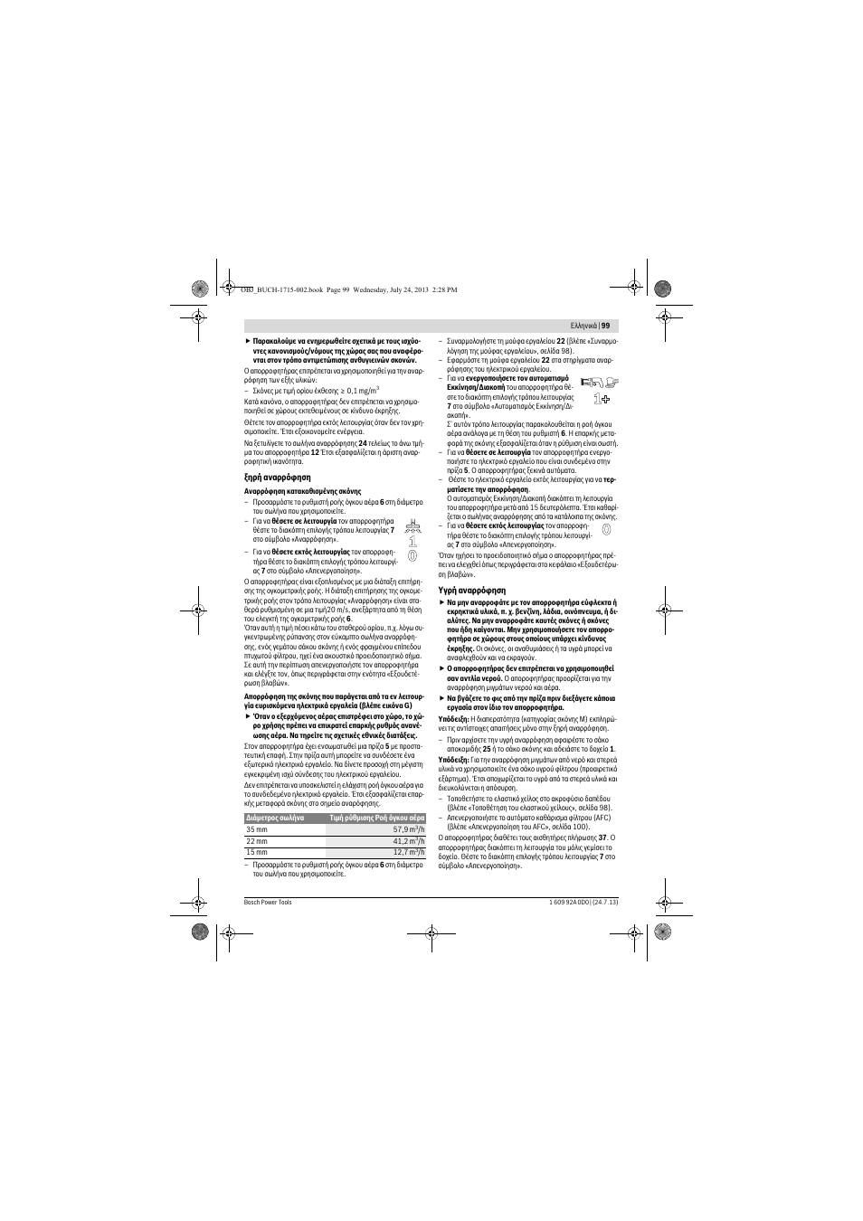 Bosch GAS 35 M AFC Professional User Manual | Page 99 / 258