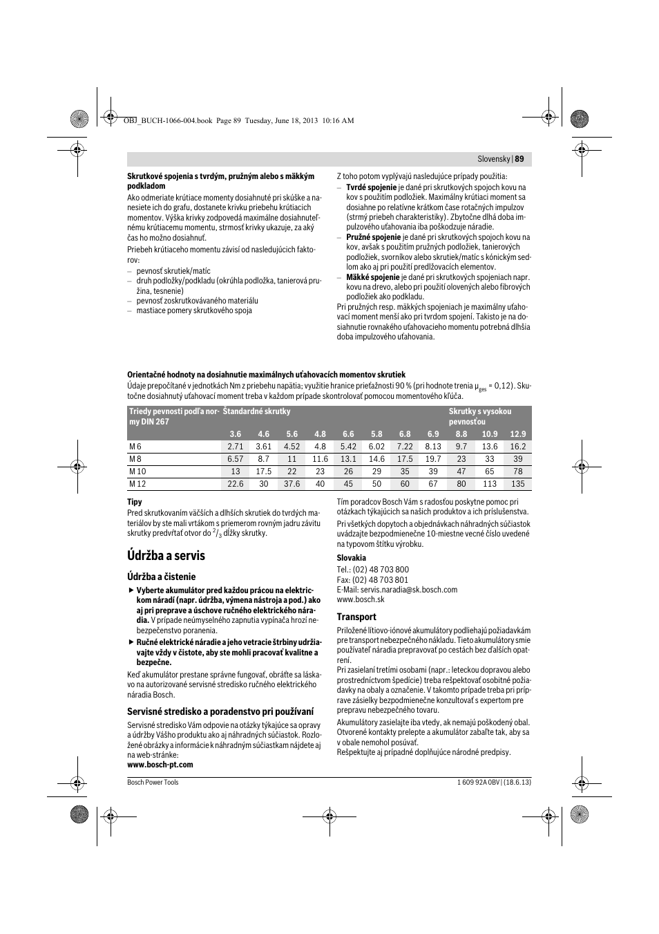 Údržba a servis | Bosch GDR 10,8-LI Professional User Manual | Page 89 / 171