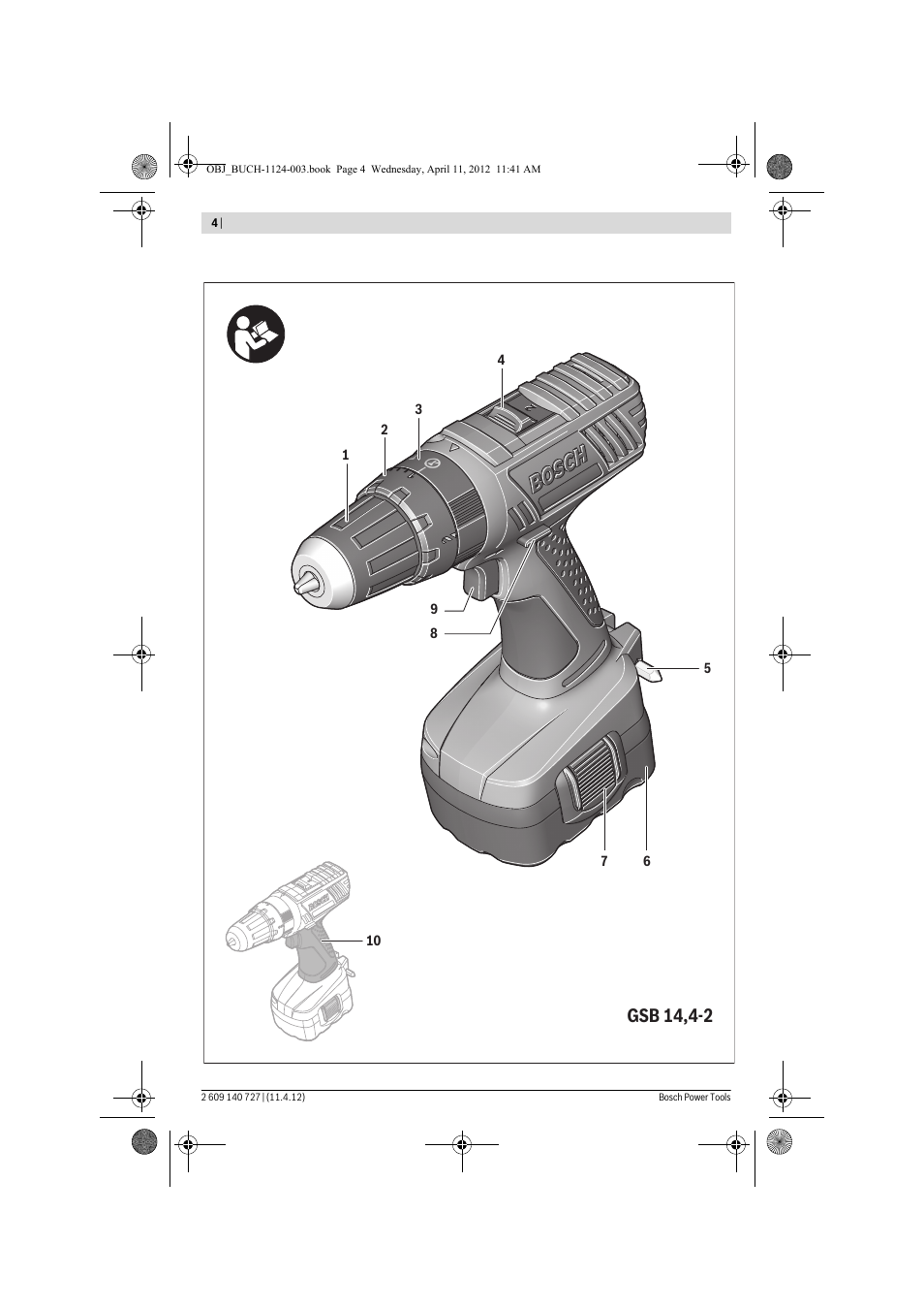 Gsb 14,4-2 | Bosch GSB 12-2 Professional User Manual | Page 4 / 157