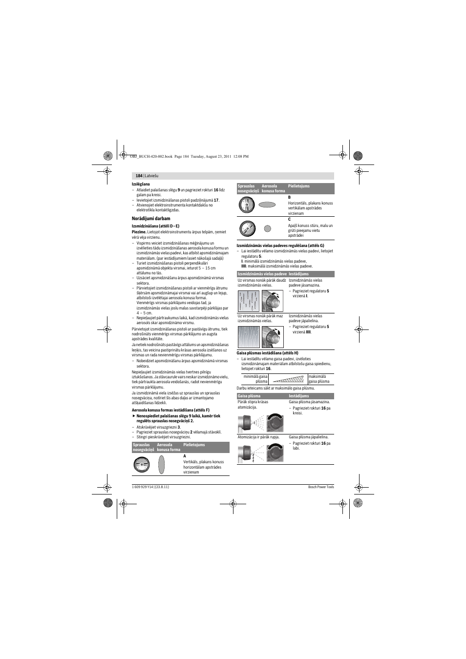 Bosch PFS 105 E User Manual | Page 184 / 193