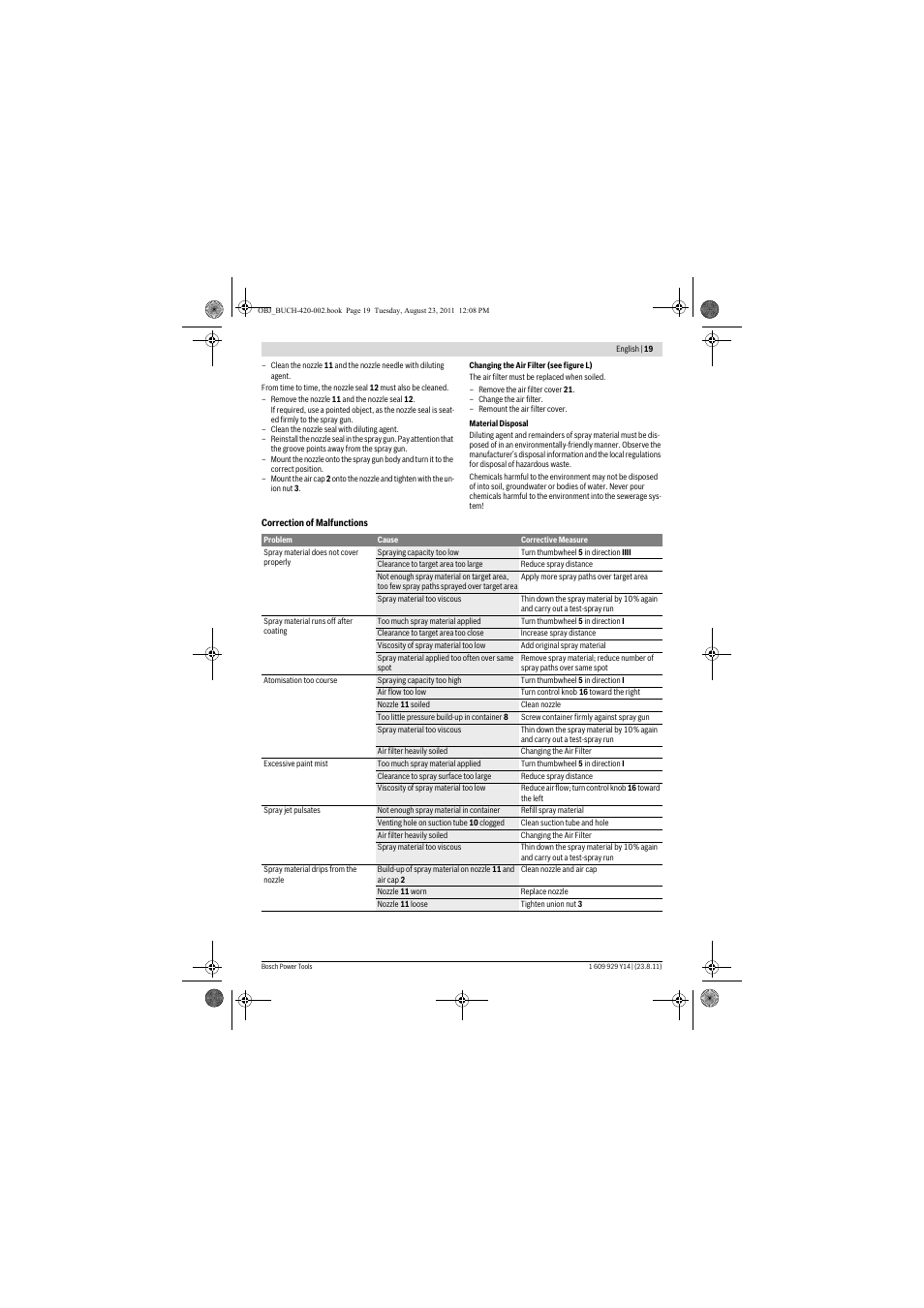 Bosch PFS 105 E User Manual | Page 19 / 193
