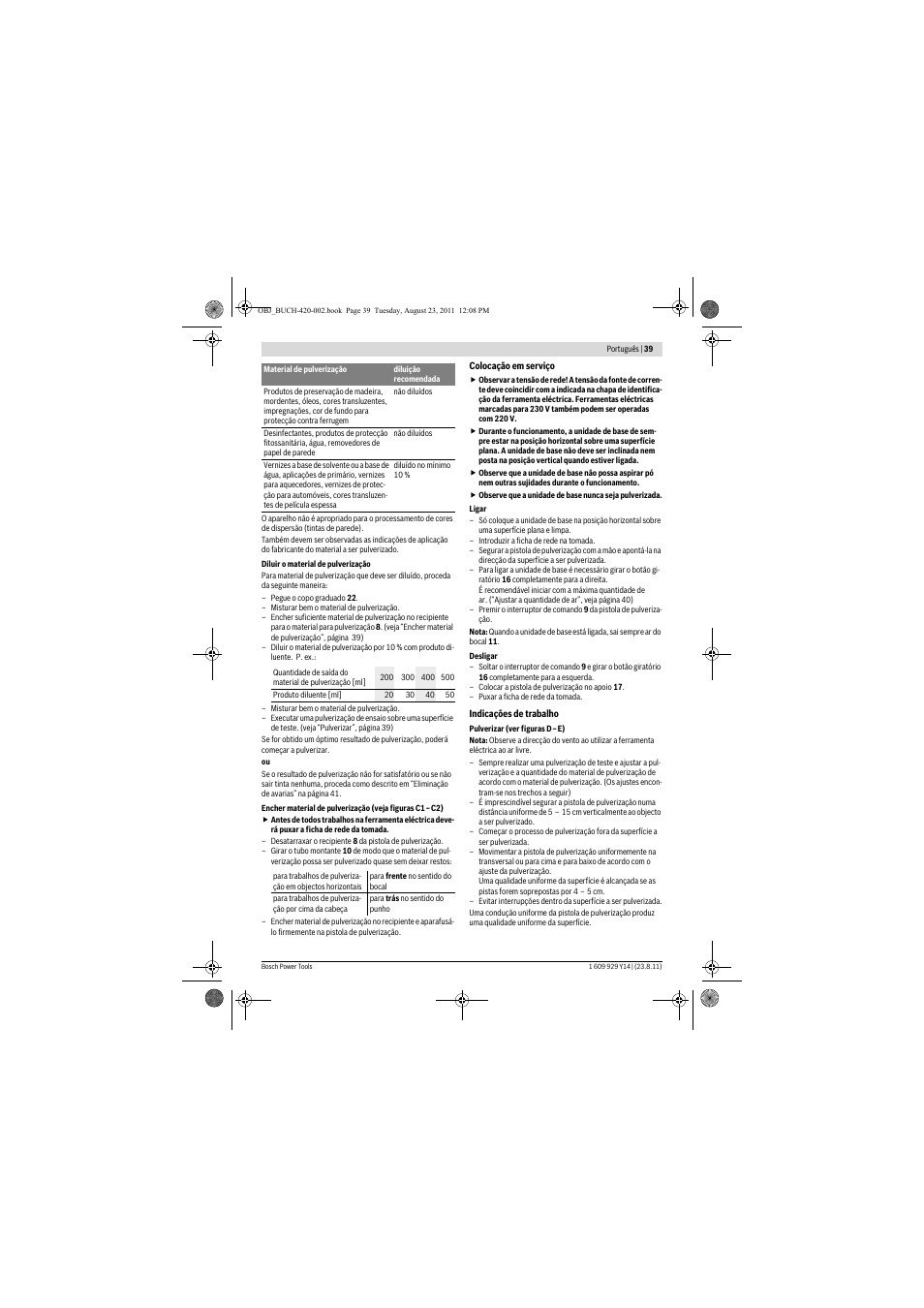 Bosch PFS 105 E User Manual | Page 39 / 193