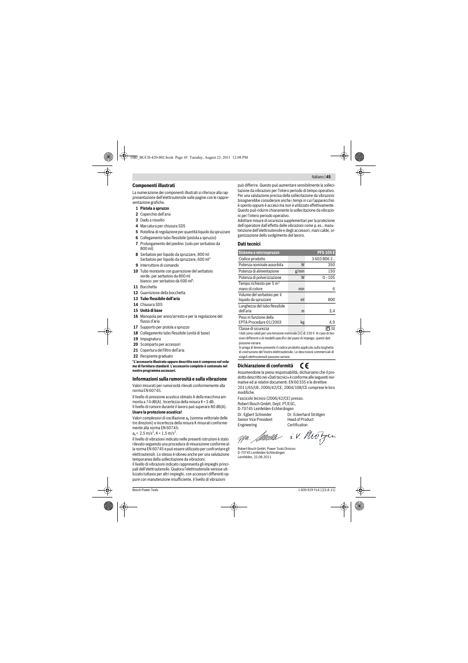 Bosch PFS 105 E User Manual | Page 45 / 193