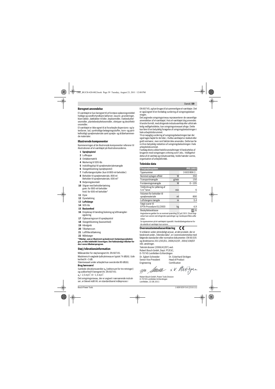 Bosch PFS 105 E User Manual | Page 59 / 193