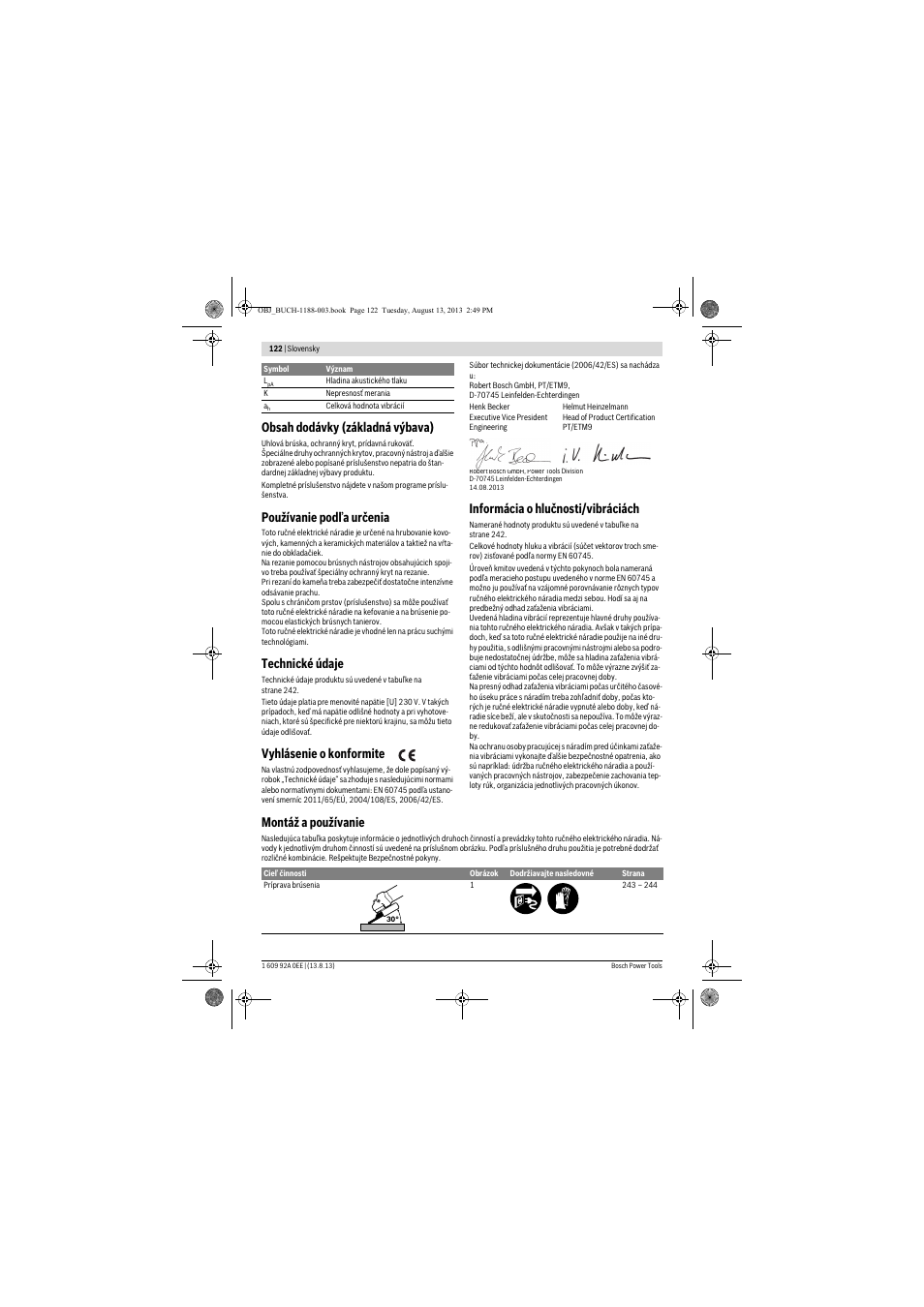 Bosch GWS 7-125 Professional User Manual | Page 122 / 257