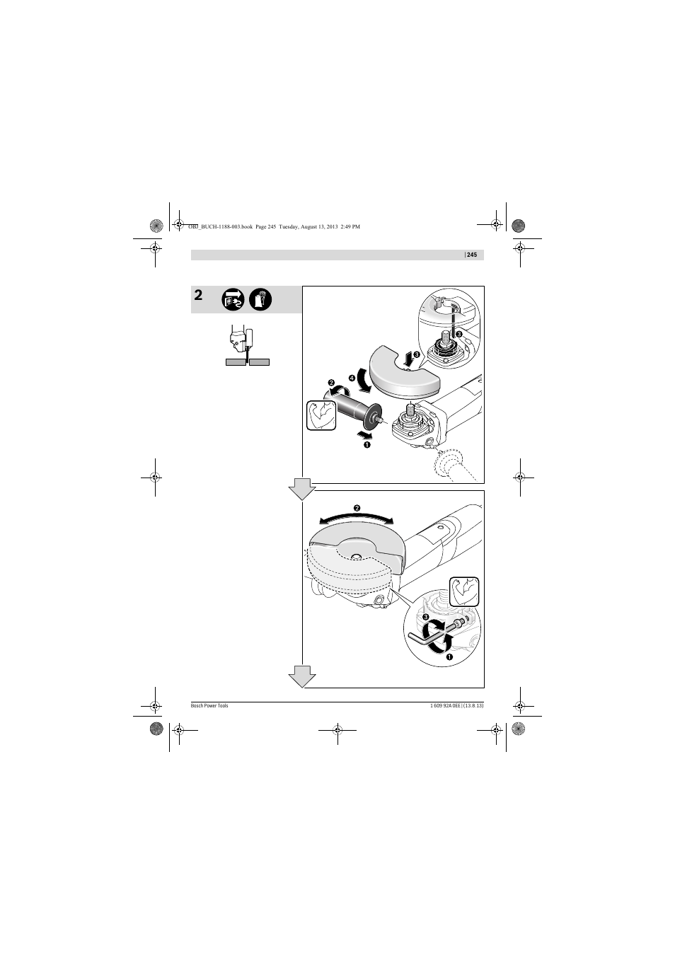 Bosch GWS 7-125 Professional User Manual | Page 245 / 257