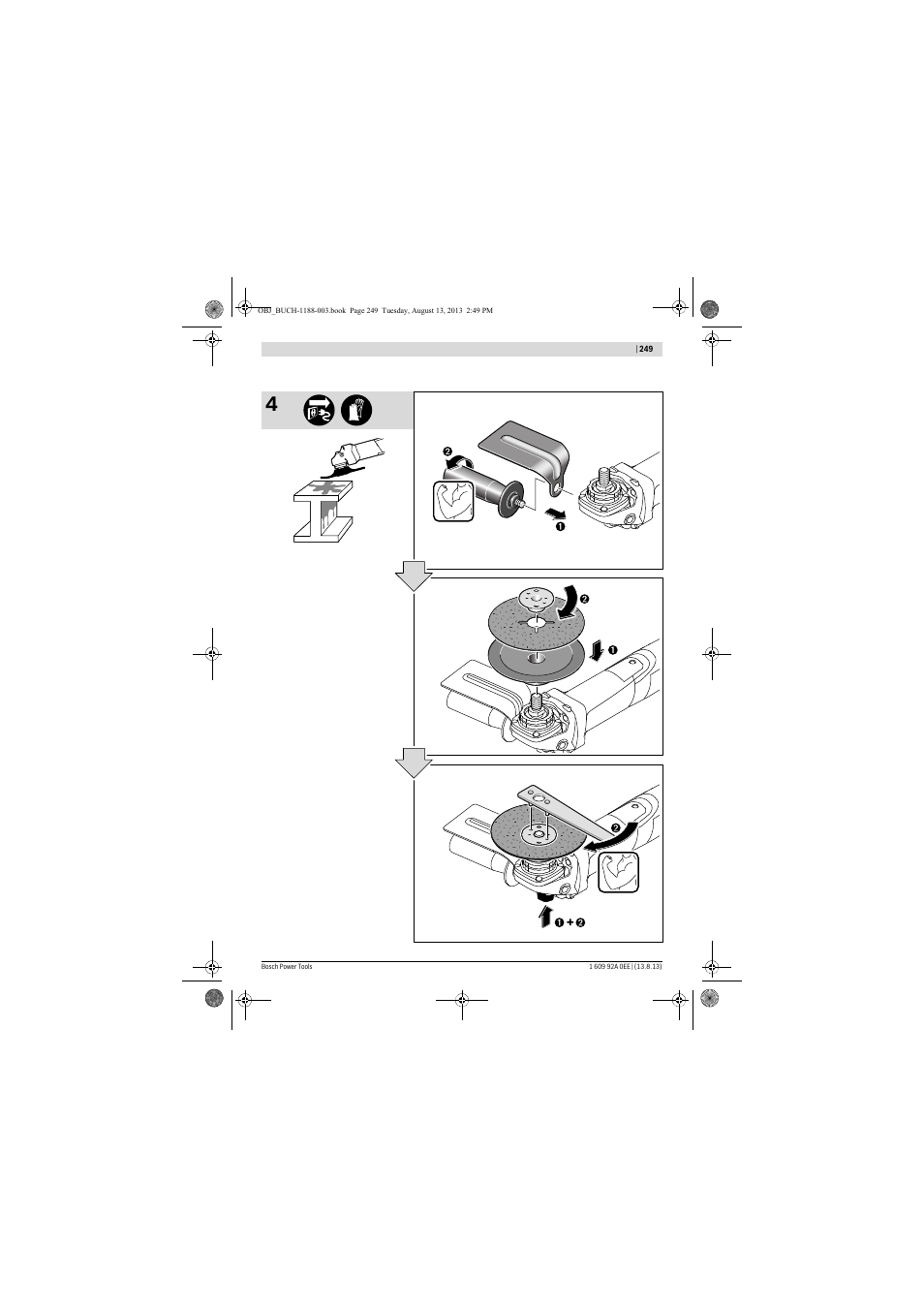 Bosch GWS 7-125 Professional User Manual | Page 249 / 257