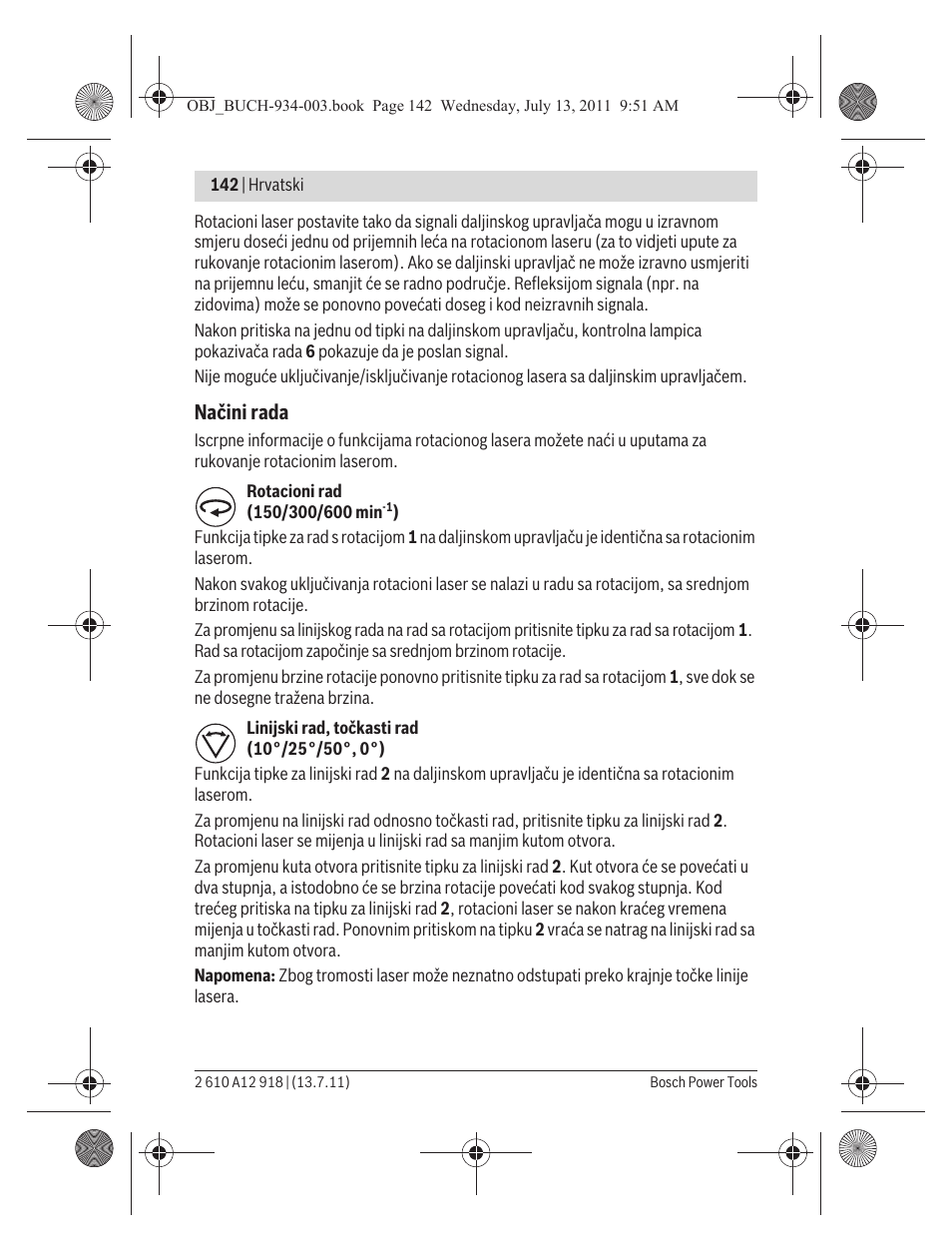 Bosch RC 1 Professional User Manual | Page 142 / 188