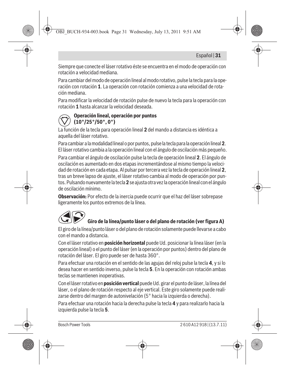 Bosch RC 1 Professional User Manual | Page 31 / 188
