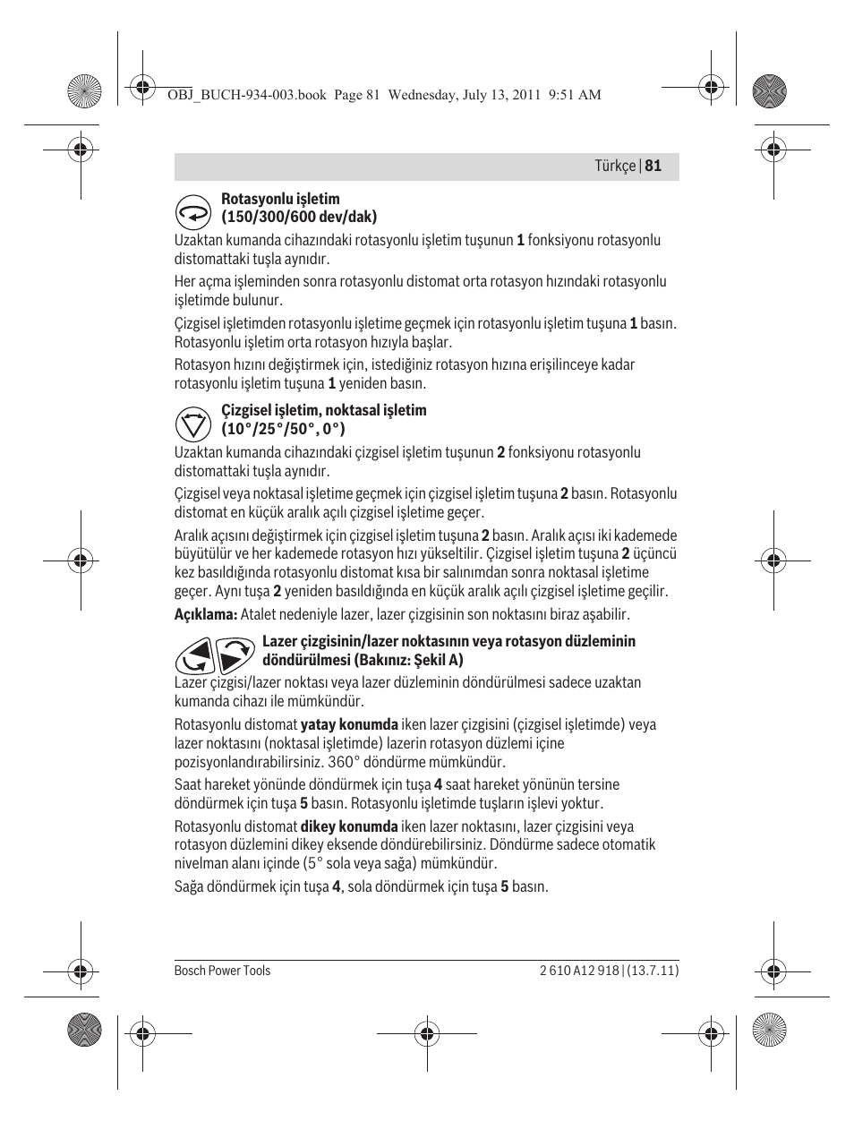 Bosch RC 1 Professional User Manual | Page 81 / 188