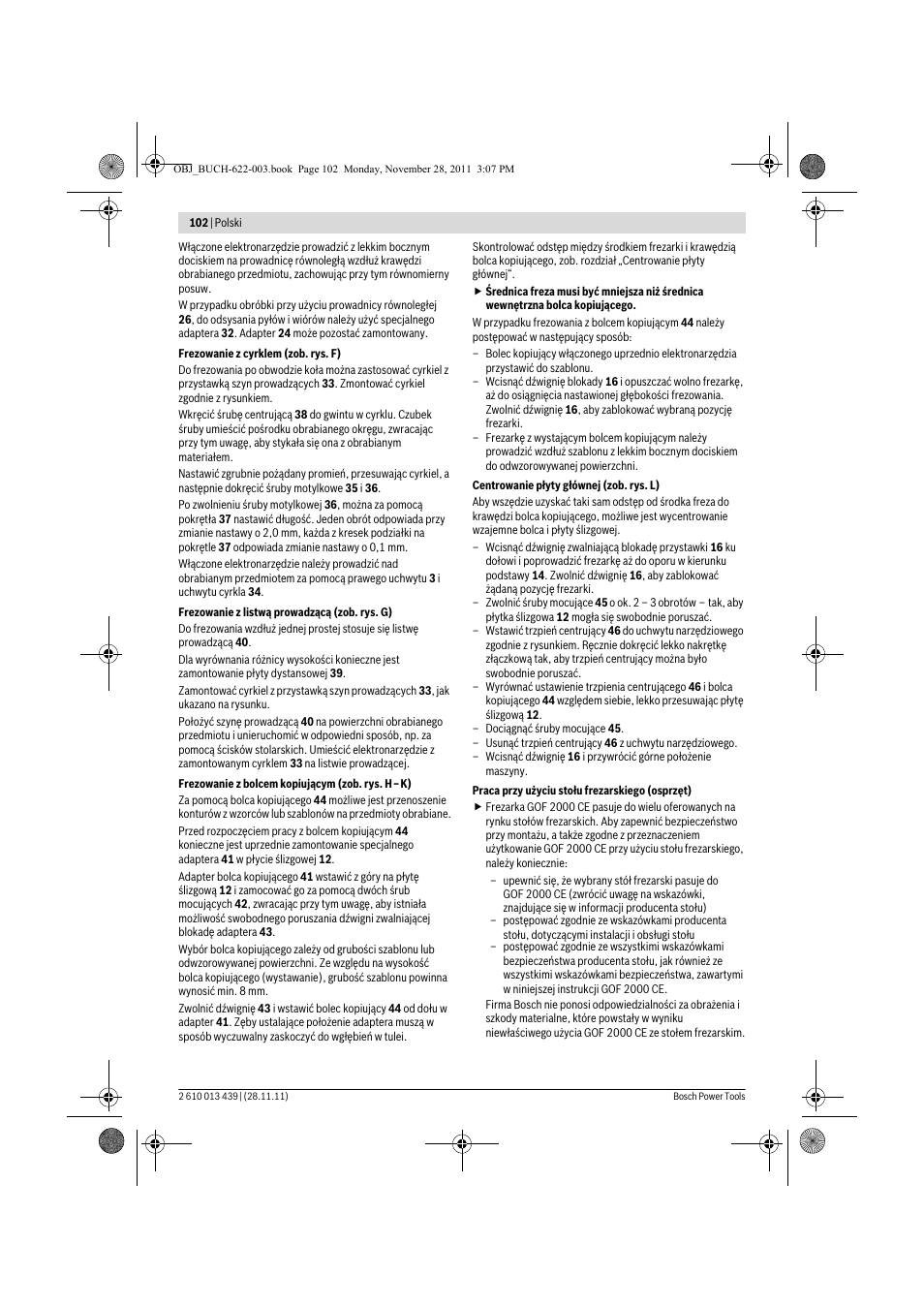 Bosch GOF 2000 CE Professional User Manual | Page 102 / 210