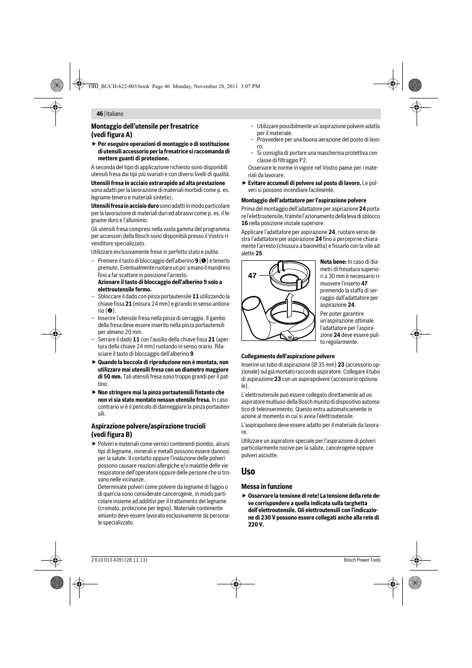 Bosch GOF 2000 CE Professional User Manual | Page 46 / 210
