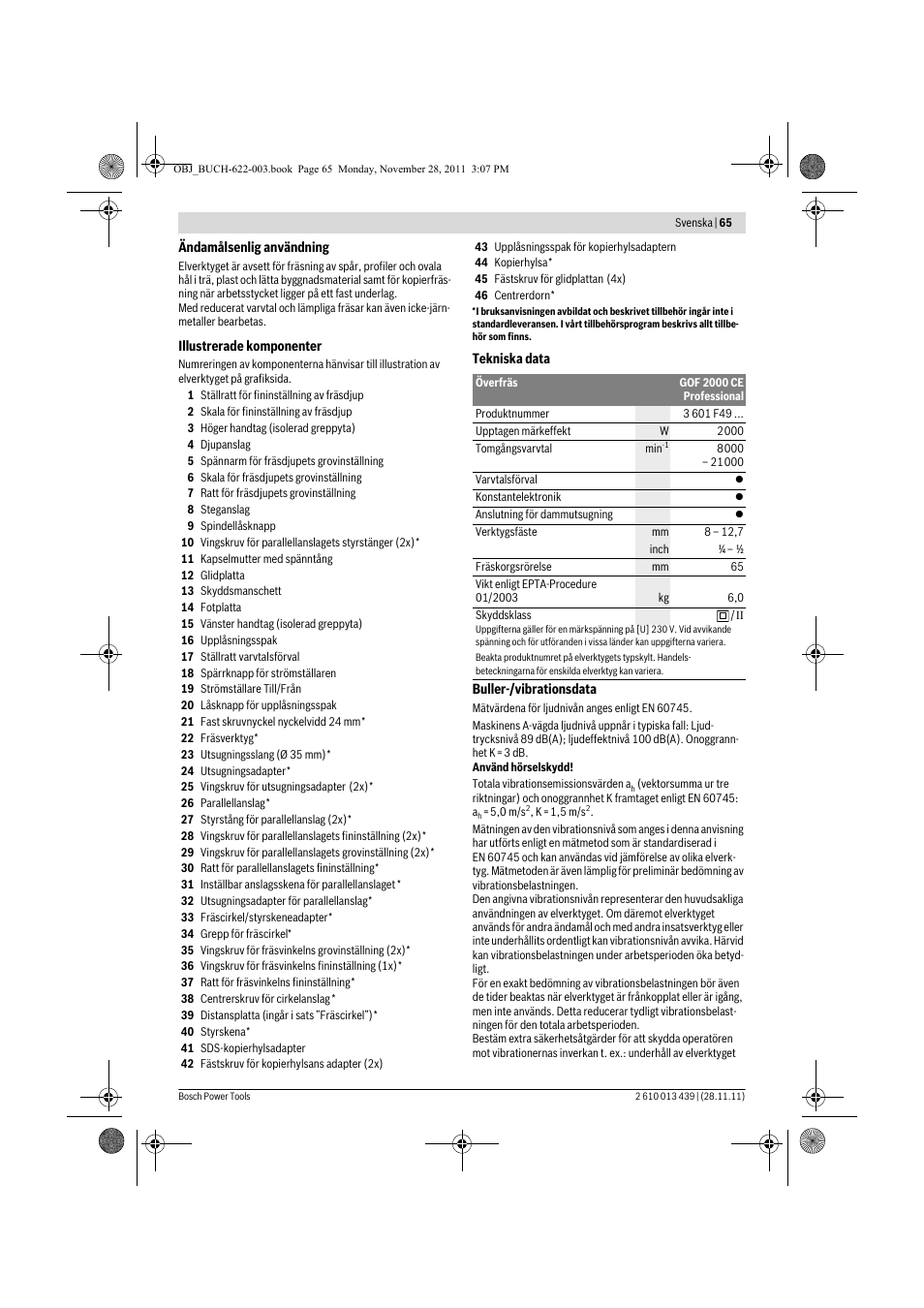 Bosch GOF 2000 CE Professional User Manual | Page 65 / 210