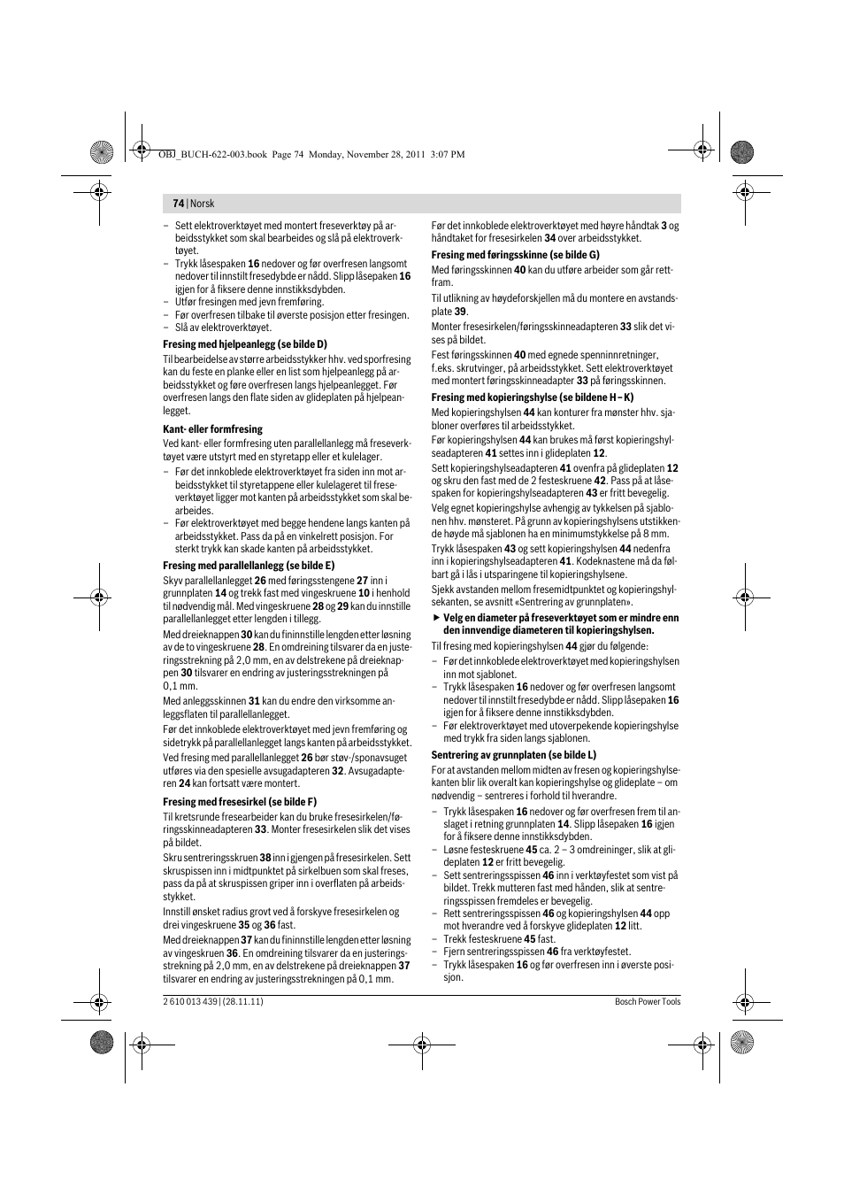 Bosch GOF 2000 CE Professional User Manual | Page 74 / 210