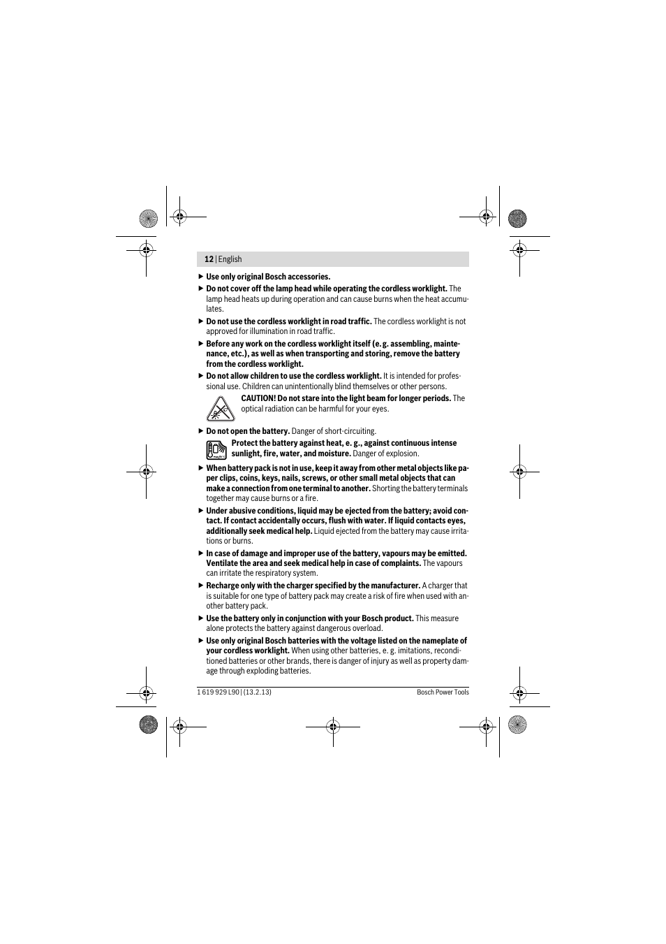 Bosch PLI 10,8 LI User Manual | Page 12 / 179