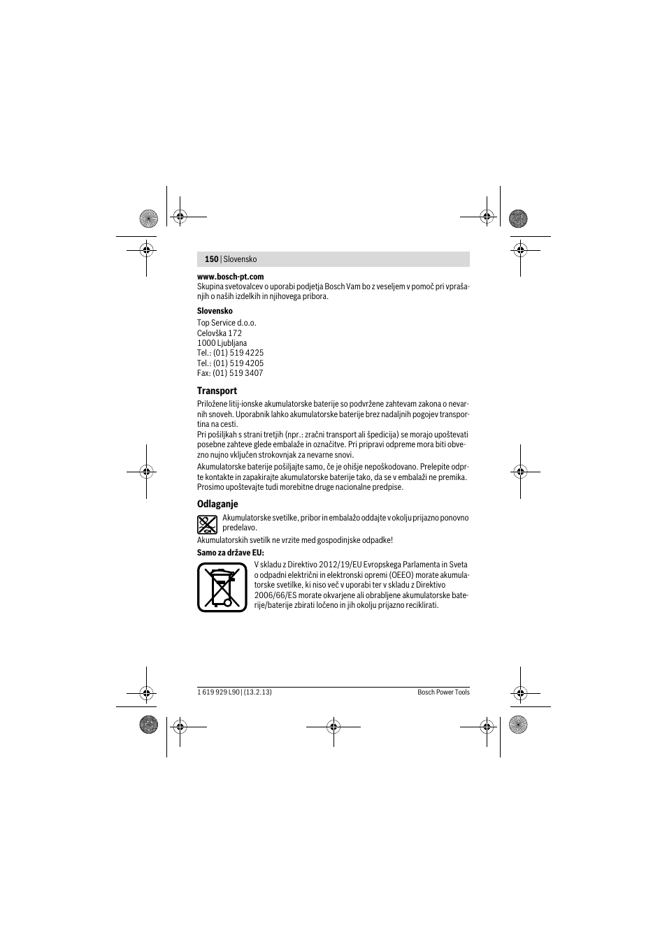 Bosch PLI 10,8 LI User Manual | Page 150 / 179