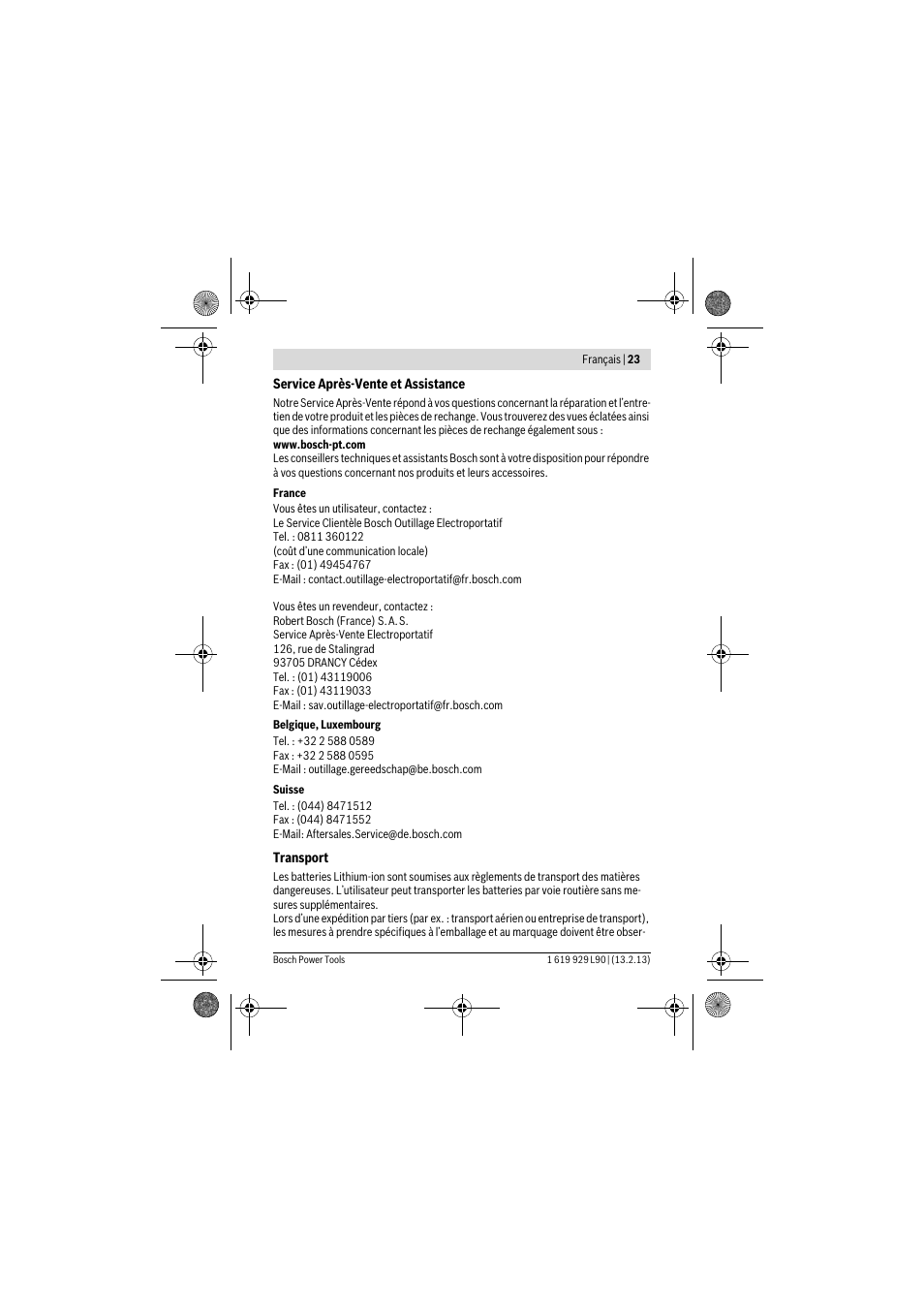Bosch PLI 10,8 LI User Manual | Page 23 / 179