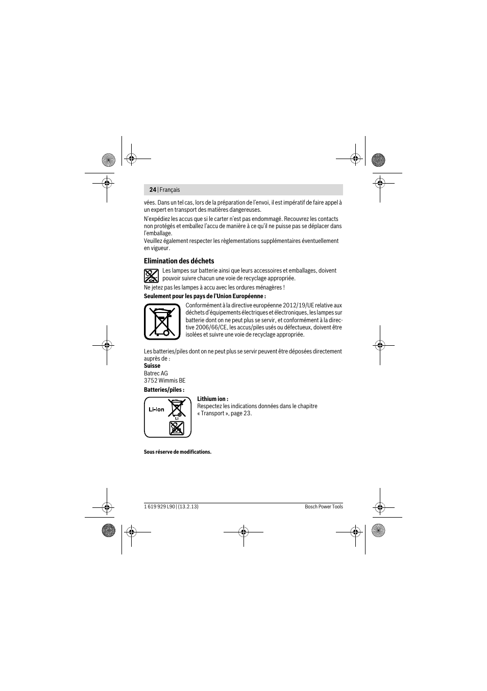 Bosch PLI 10,8 LI User Manual | Page 24 / 179