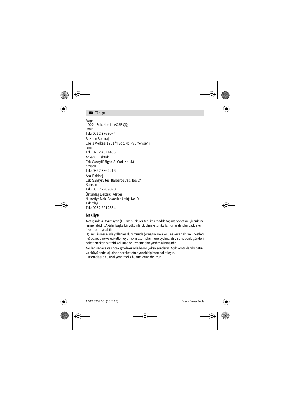 Bosch PLI 10,8 LI User Manual | Page 80 / 179