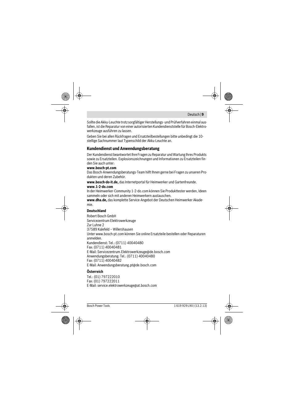 Bosch PLI 10,8 LI User Manual | Page 9 / 179