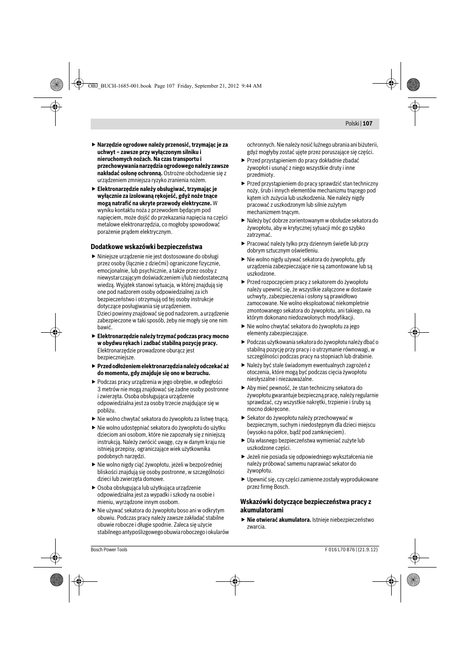 Bosch AHS 45-15 LI User Manual | Page 107 / 236