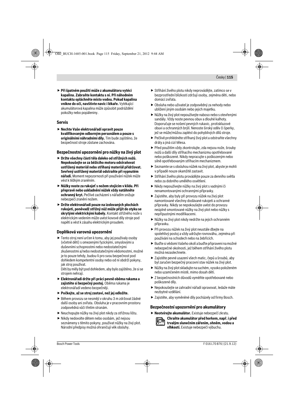 Bosch AHS 45-15 LI User Manual | Page 115 / 236