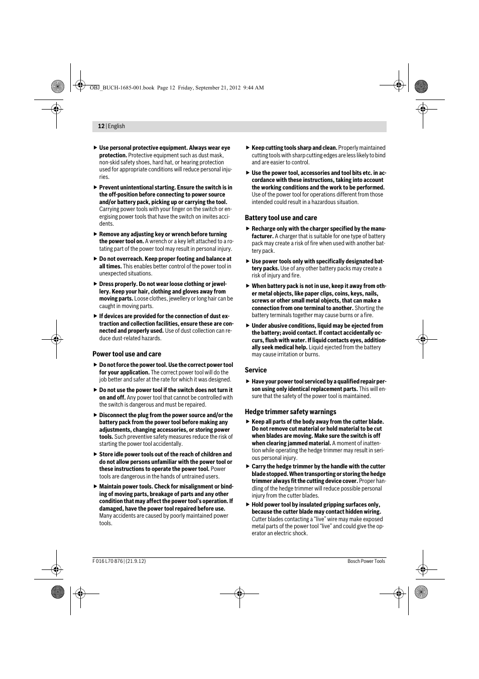 Bosch AHS 45-15 LI User Manual | Page 12 / 236