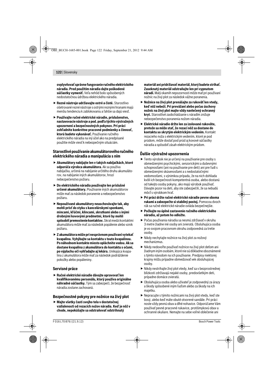 Bosch AHS 45-15 LI User Manual | Page 122 / 236