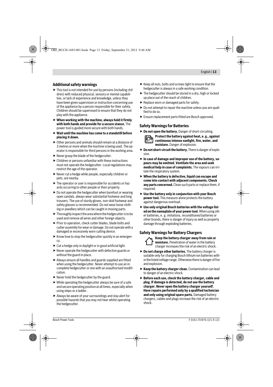 Bosch AHS 45-15 LI User Manual | Page 13 / 236