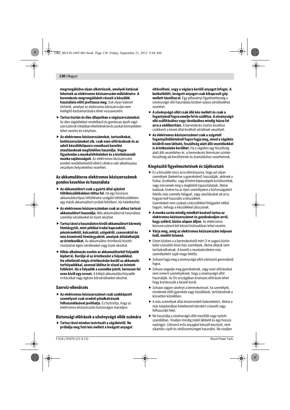 Bosch AHS 45-15 LI User Manual | Page 130 / 236