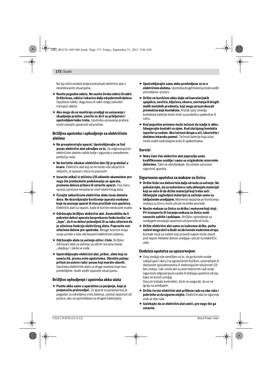 Bosch AHS 45-15 LI User Manual | Page 172 / 236