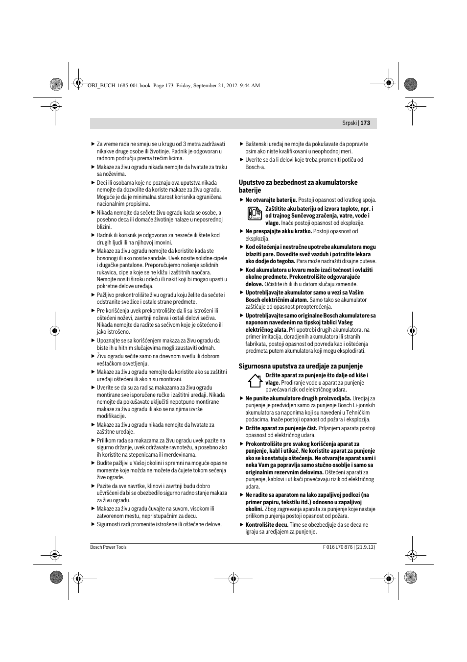 Bosch AHS 45-15 LI User Manual | Page 173 / 236