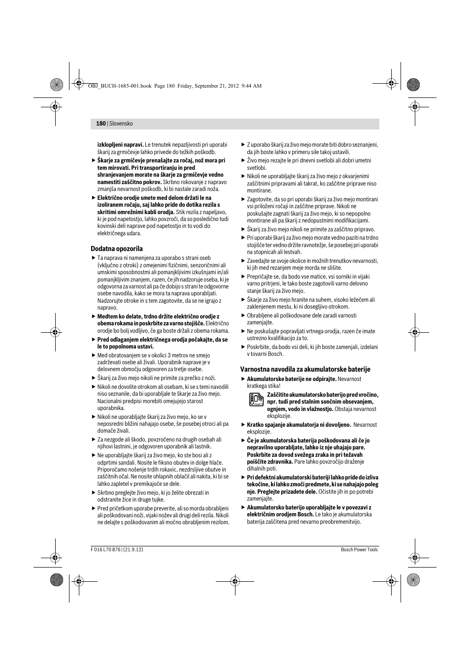 Bosch AHS 45-15 LI User Manual | Page 180 / 236